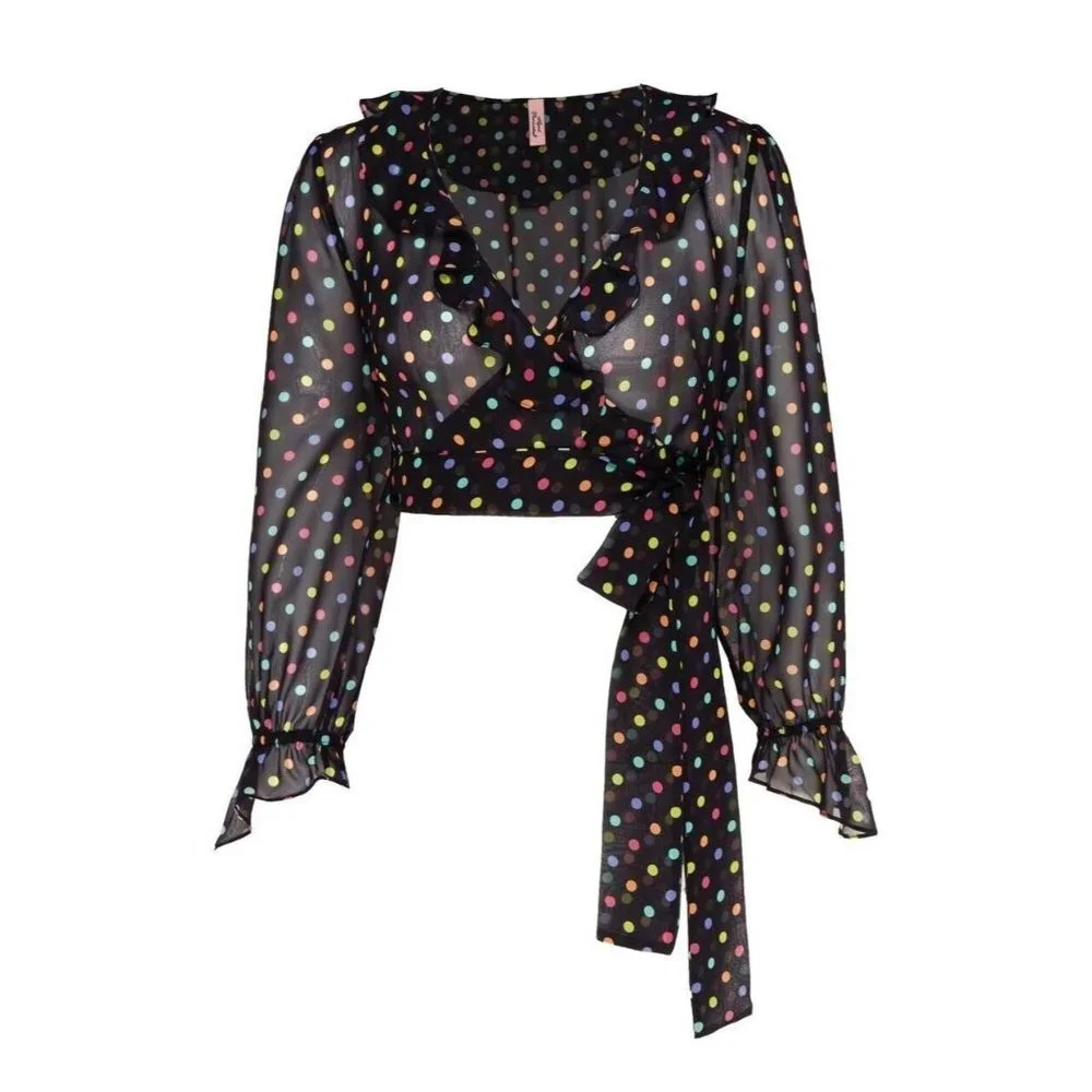 Agent Provocateur Sidnie Cover-up Silk Top UK12 Large NWT